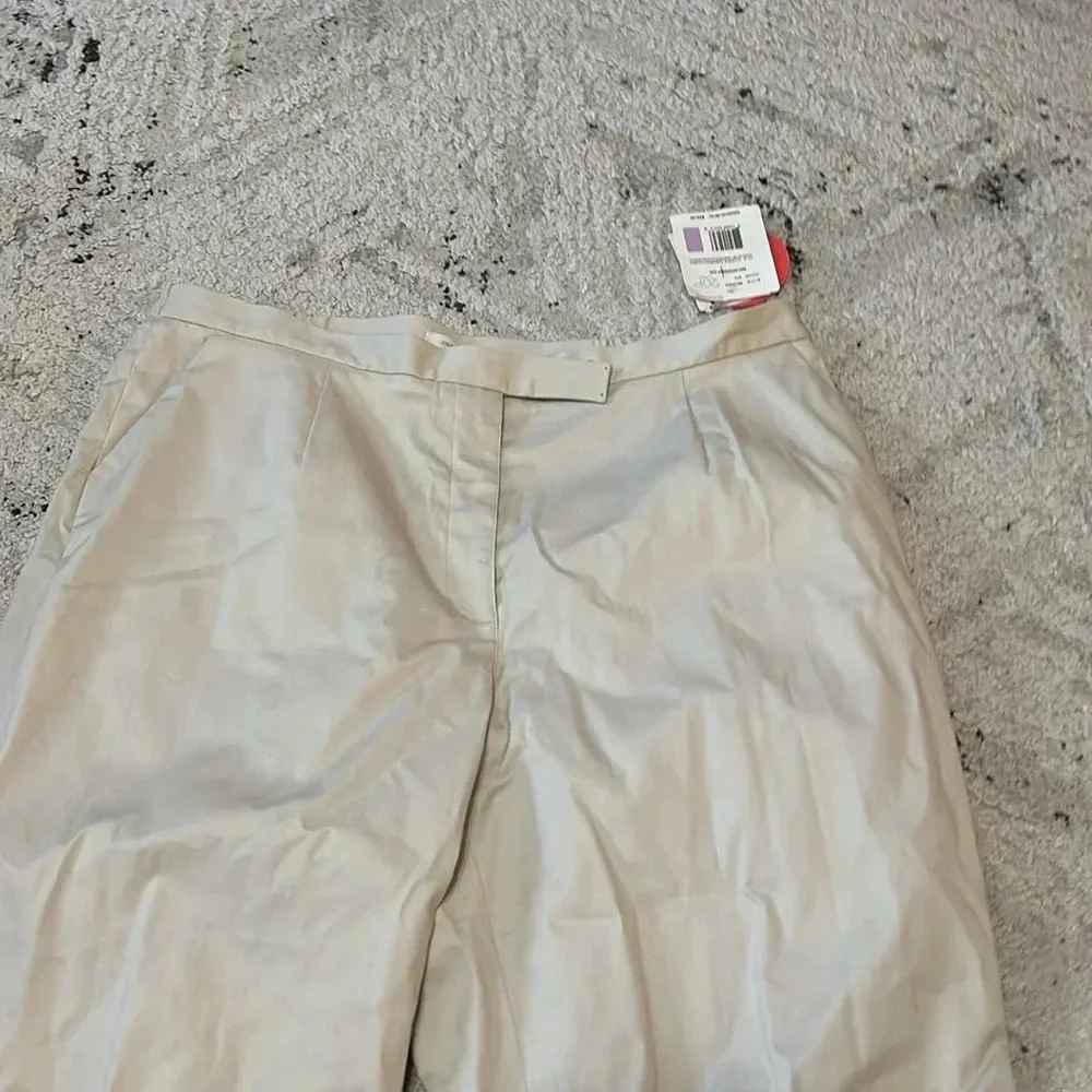 Liz Claiborne Woman Petite Anissa Tan Pants Size 20P NWT - See Callout - Picture 2 of 6